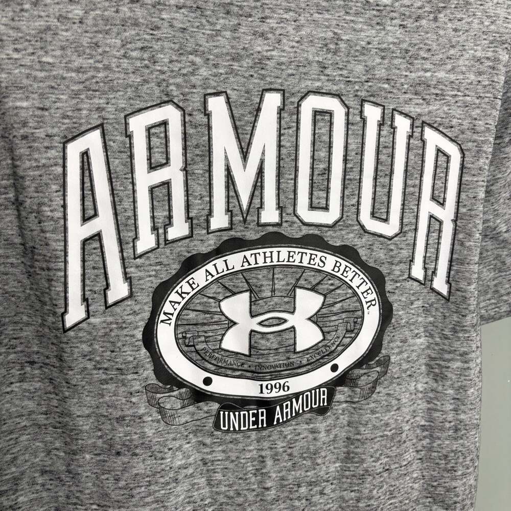 NWT UNDER ARMOUR UA Rival Terry Short Sleeve Graphic Hoodie Medium New